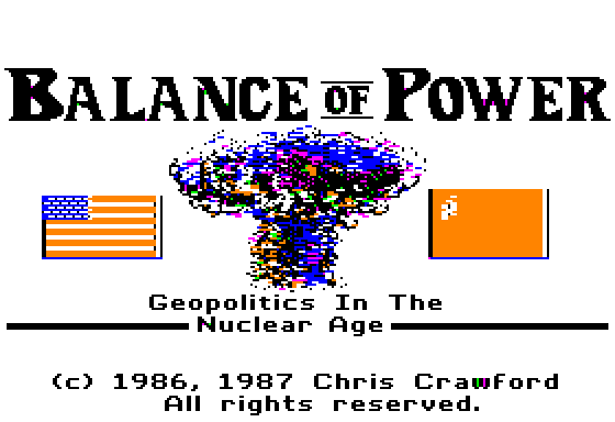 Balance of Power splash Apple II